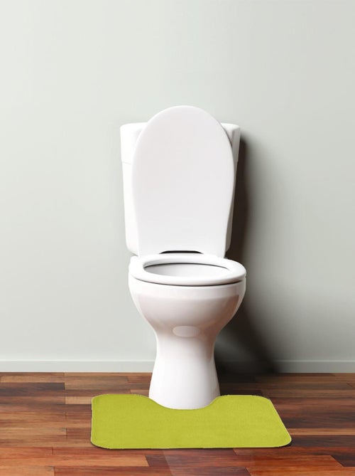 Alfombrilla de baño lisa de poliéster - Kiabi