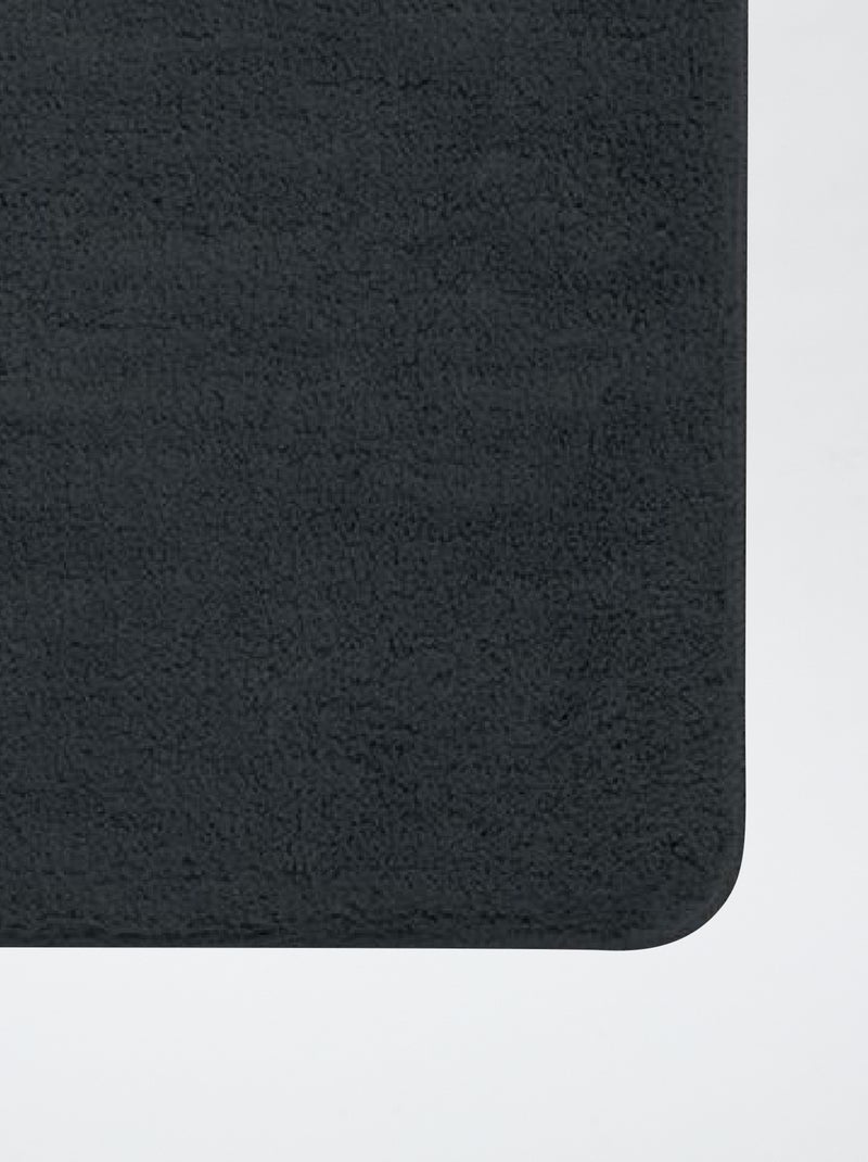 Alfombrilla de baño ultramullida 40 x 60 cm negro - Kiabi