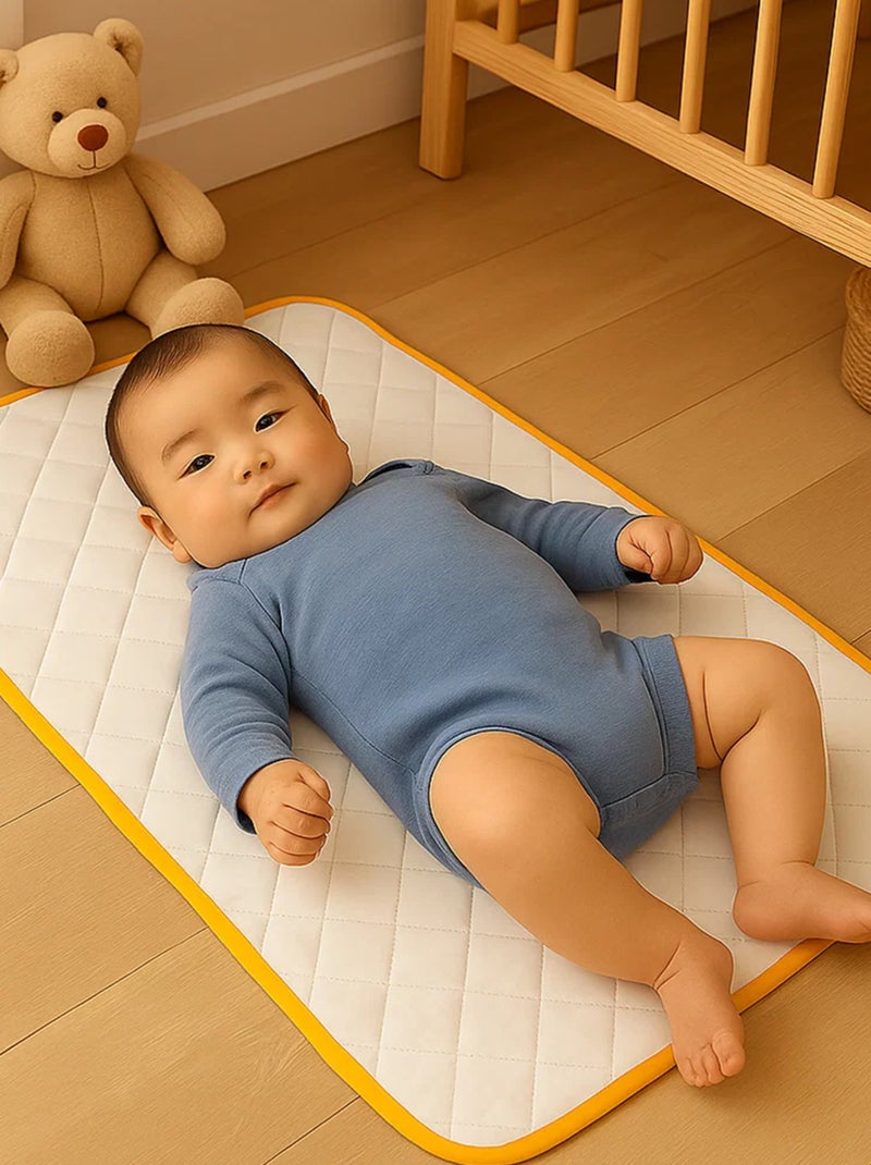 Alfombrilla de Cambiar Nomada en Algodón Bio Beige - Kiabi