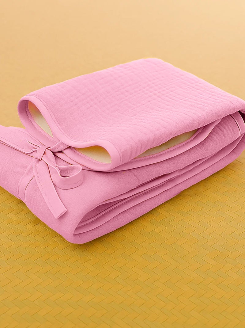Alfombrilla de Cambiar Nomada en Algodón Bio Rosa - Kiabi