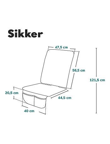 Alfombrilla para asiento de coche LIONELO - Impermeable - Resistente a golpes - Isofix