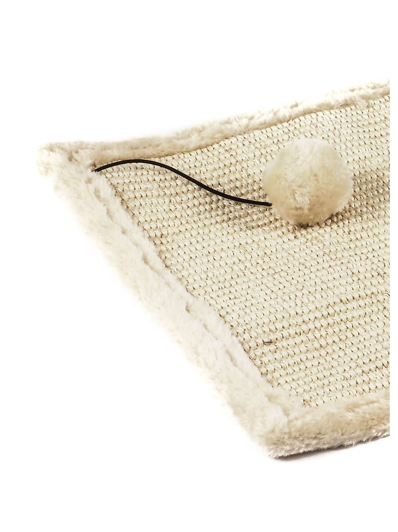 Alfombrilla rascadora de pelo de sisal 2 en 1 - AFIBEL Marfil - Kiabi