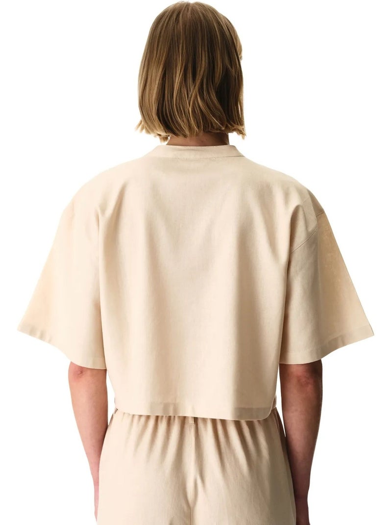 Alice camisa de manga corta penti Beige arcilla - Kiabi