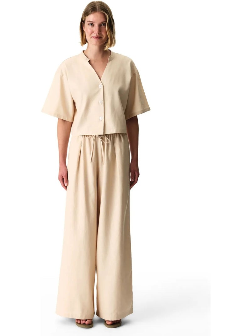 Alice camisa de manga corta penti Beige arcilla - Kiabi