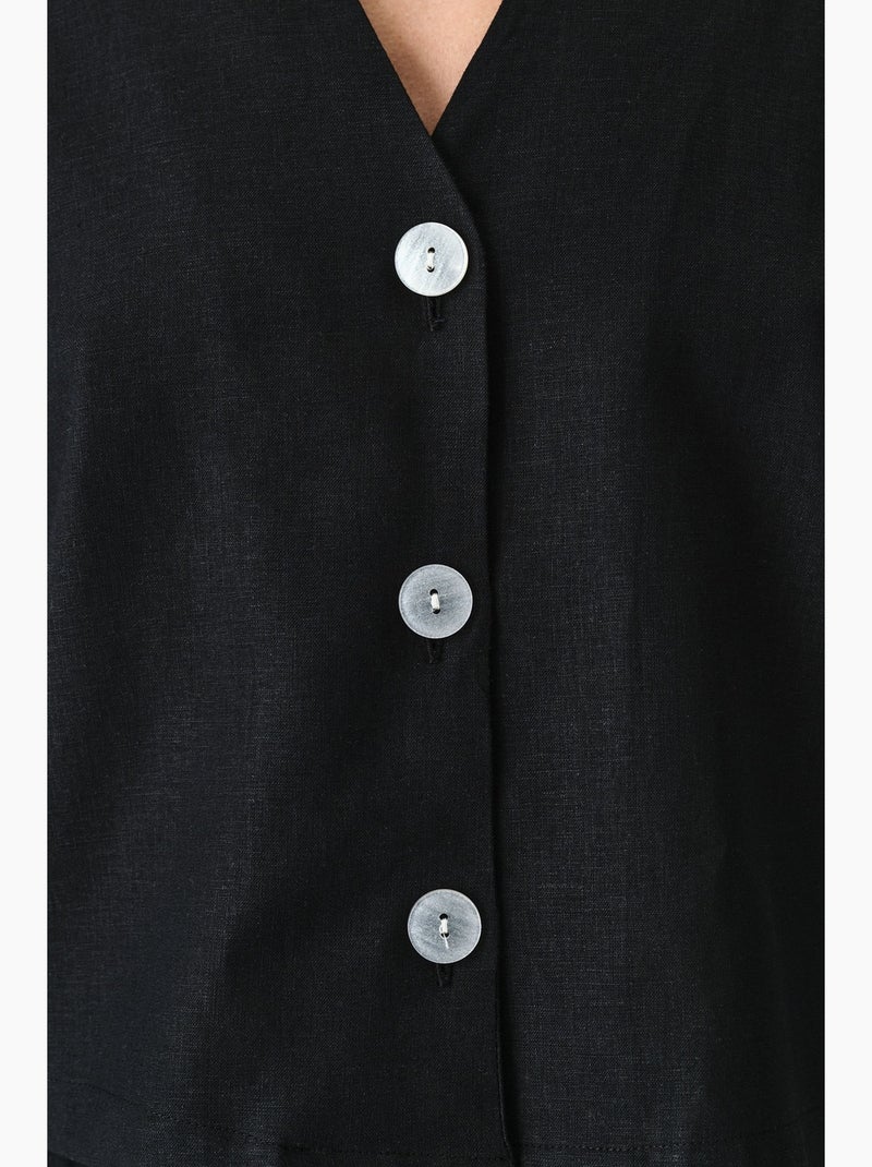Alice camisa de manga corta penti Negro - Kiabi