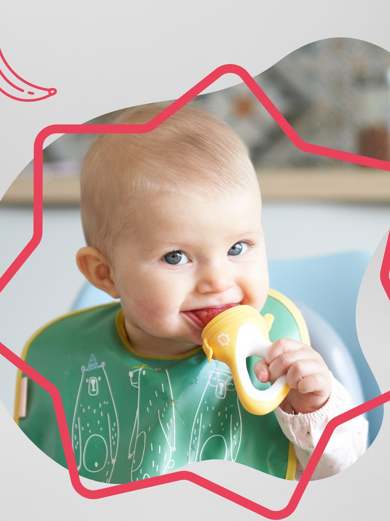 Alimentador antiahogo 'Badabulle' amarillo - Kiabi