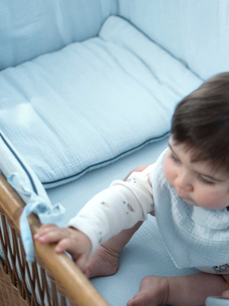 Almohada bebé plana gasa algodón | SEVIRA KIDS Azul - Kiabi