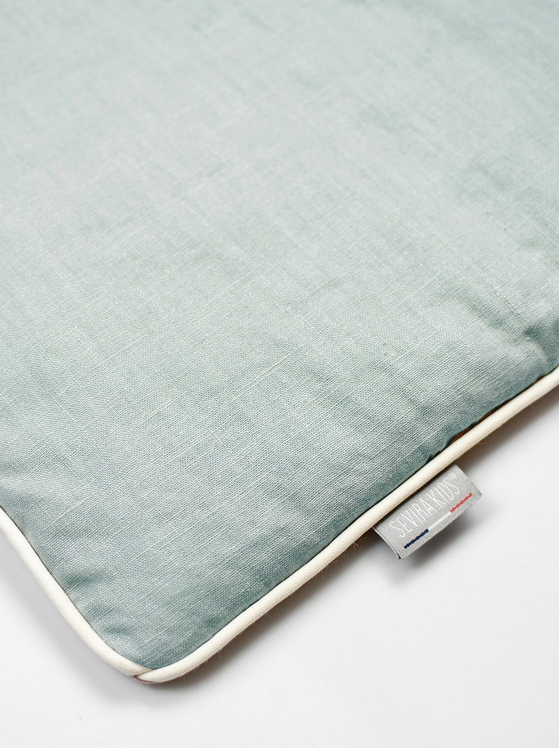 Almohada bebé plana lino | SEVIRA KIDS Verde agua - Kiabi