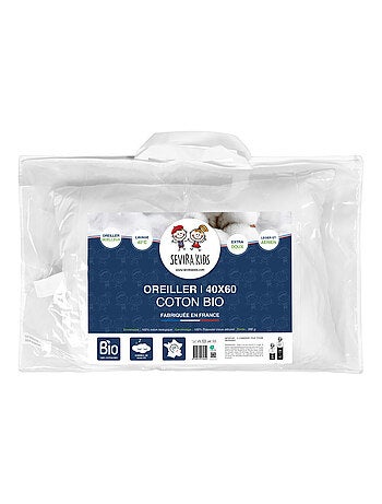 Almohada bebé suave algodón orgánico | SEVIRA KIDS