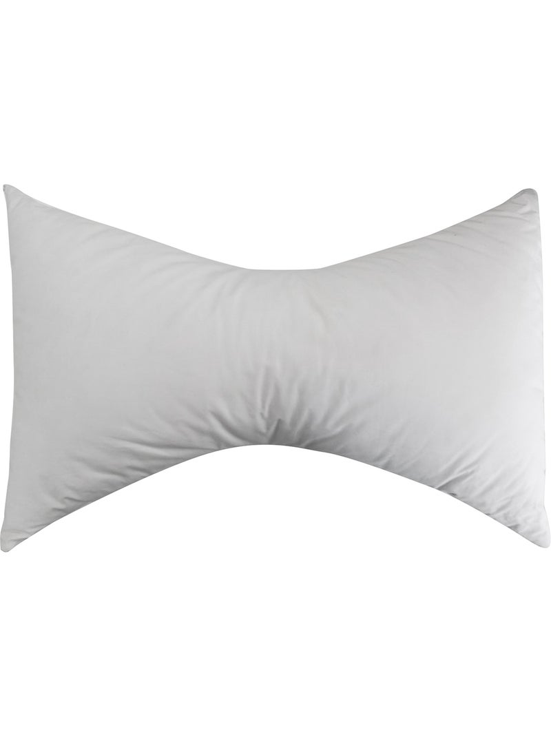 Almohada cervical de fibra - HOME Mariposa - Firmeza Media - Funda Algodón Blanco - Kiabi