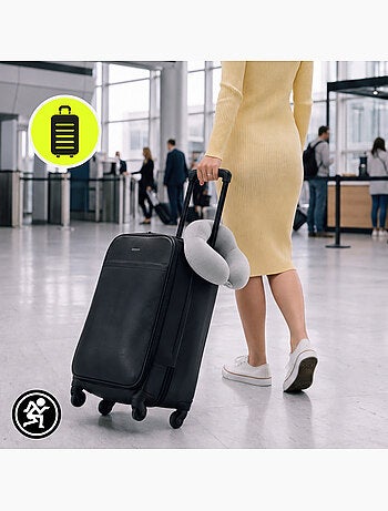 Almohada cervical hypermotion para viajes con soporte ergonómico de 360°