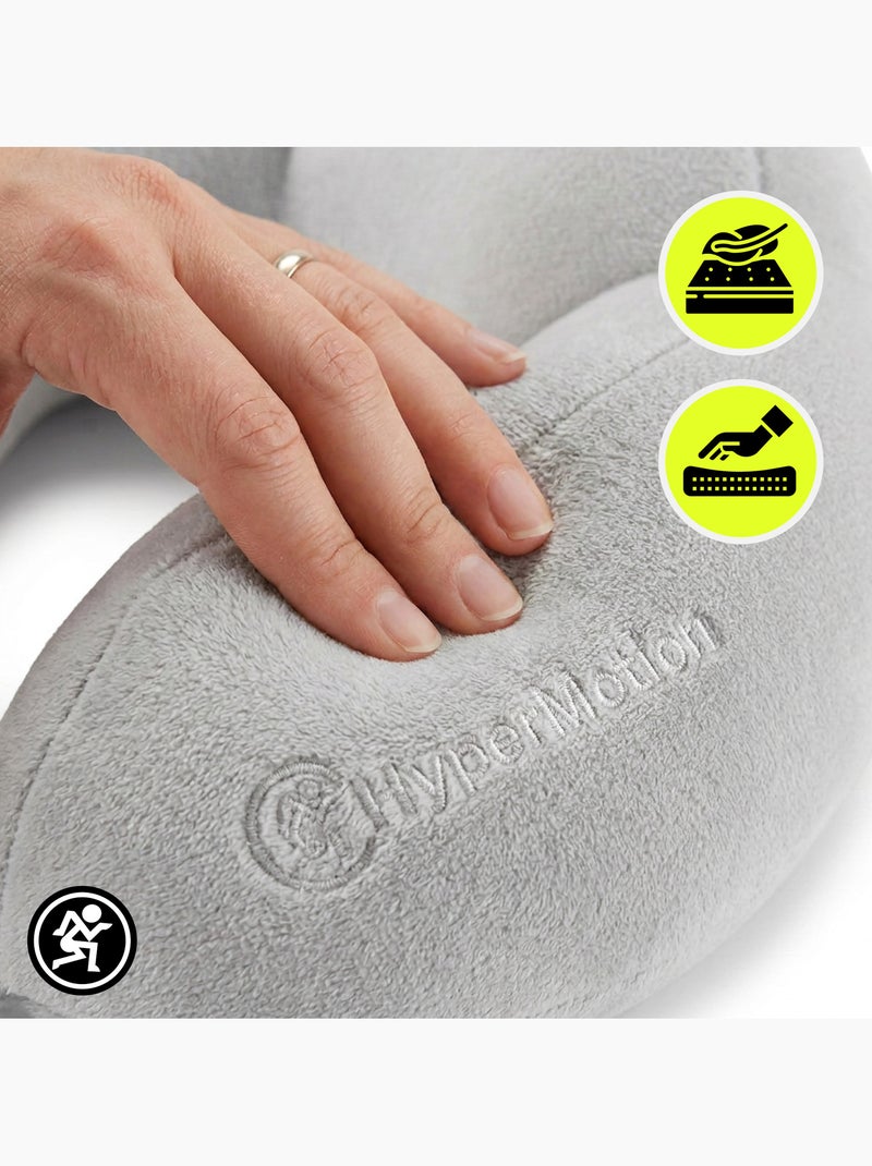 Almohada cervical hypermotion para viajes con soporte ergonómico de 360° Gris - Kiabi