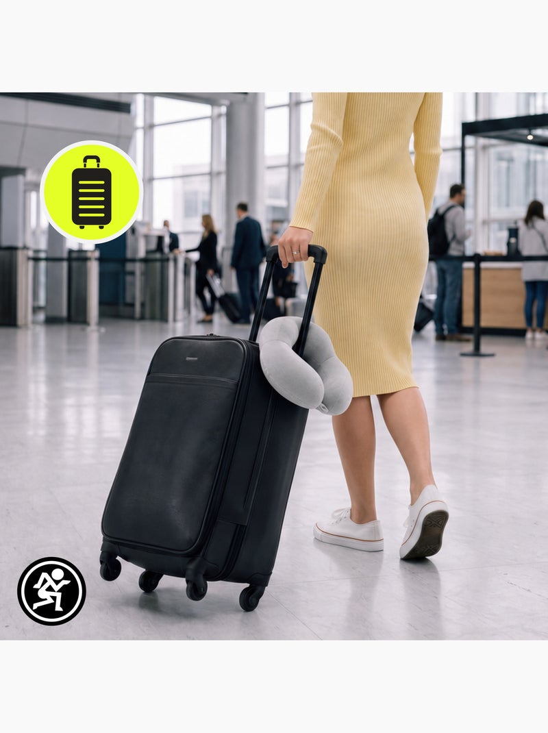 Almohada cervical hypermotion para viajes con soporte ergonómico de 360° Gris - Kiabi