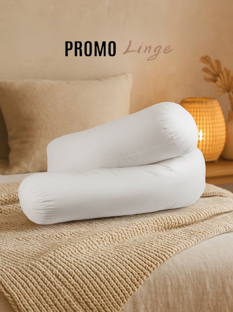 Almohada cilíndrica de Poliéster PROMO LINGE Blanco - Kiabi