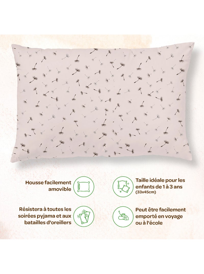 Almohada con funda incluida - Algod?n OEKO-TEX | SUPERBE BEBE Azul burdeos Blanco - Kiabi