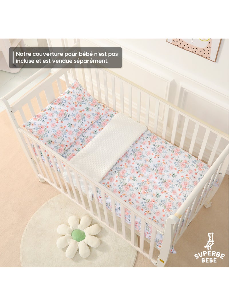 Almohada con funda incluida - Algod?n OEKO-TEX | SUPERBE BEBE Blanco Rosa Azul - Kiabi