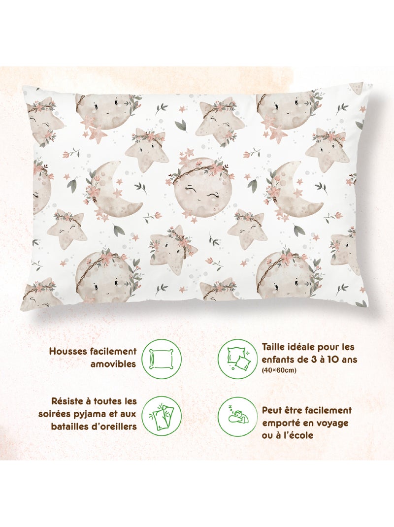 Almohada con funda incluida - Algodón OEKO-TEX | SUPERBE BEBE Blanco - Kiabi