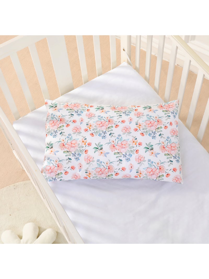 Almohada con funda incluida - Algodón OEKO-TEX | SUPERBE BEBE Blanco Rosa Azul - Kiabi