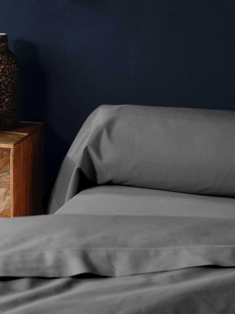 Almohada de Algodón LINA Douceur d'Intérieur Gris antracita - Kiabi