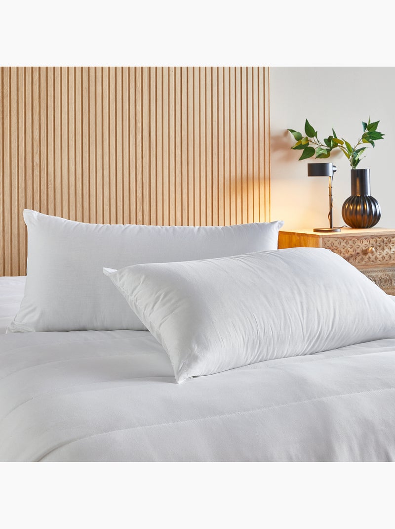 Almohada de Fibra Antiácaros - Firmeza media Blanco - Kiabi