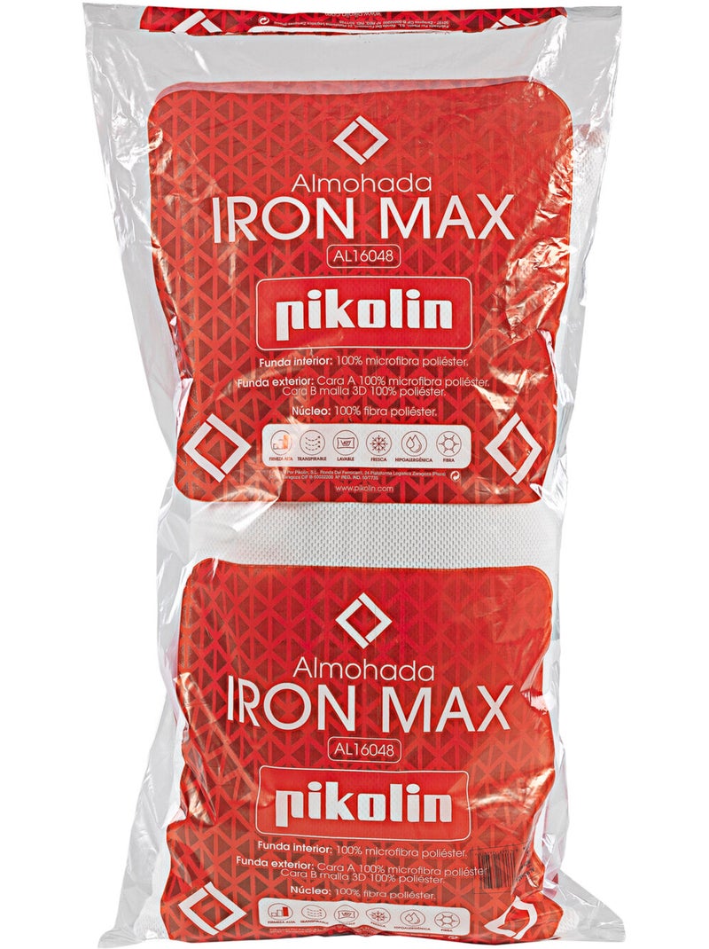 Almohada de fibra Iron Max Firmeza alta Hipoalergénica Blanco - Kiabi