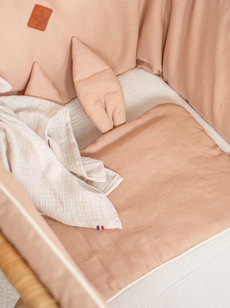 Almohada de lino extraplana conejo | SEVIRA KIDS Naranja claro - Kiabi
