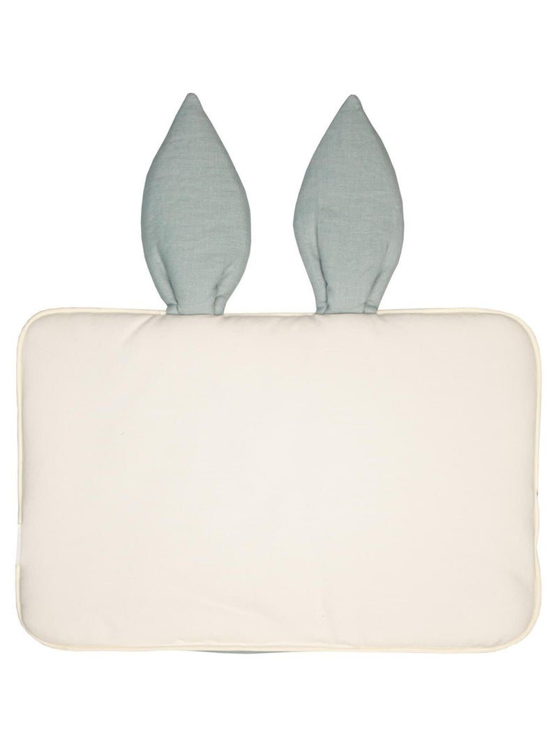 Almohada de lino extraplana conejo | SEVIRA KIDS Verde agua - Kiabi