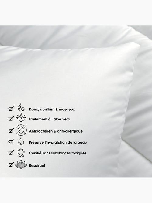 Almohada de microfibra transpirable con tratamiento de aloe vera - Kiabi