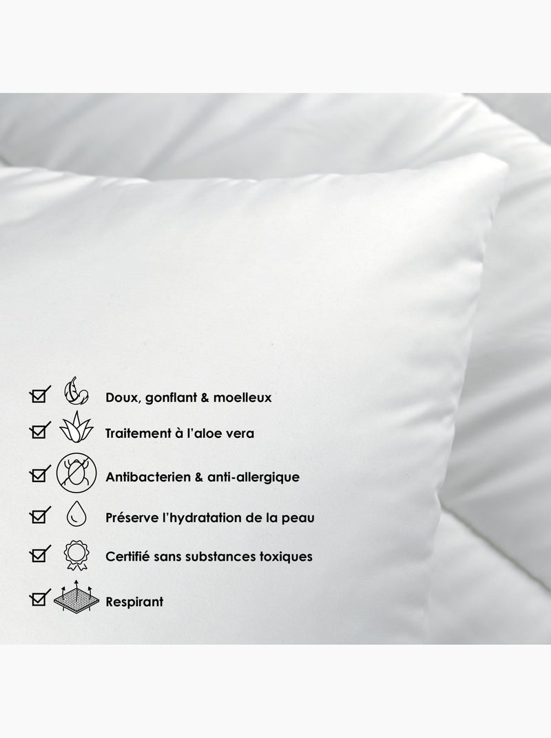 Almohada de microfibra transpirable con tratamiento de aloe vera N/D - Kiabi