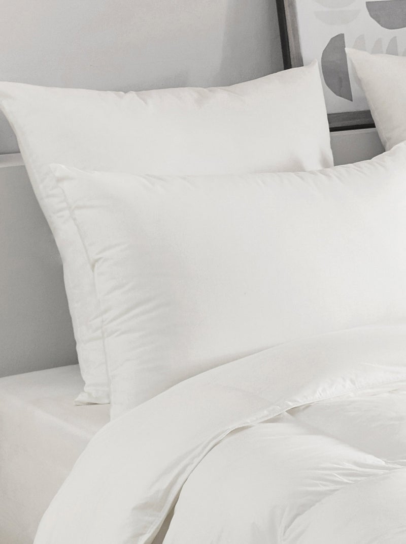 Almohada de plumas y plumón Blanco - Kiabi