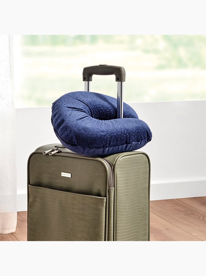 Almohada de Viaje Cervical Visco HOME Firmeza Baja Azul - Kiabi