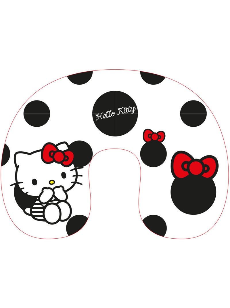 Almohada de Viaje Hello Kitty Sanrio Negro Burdeos Blanco - Kiabi