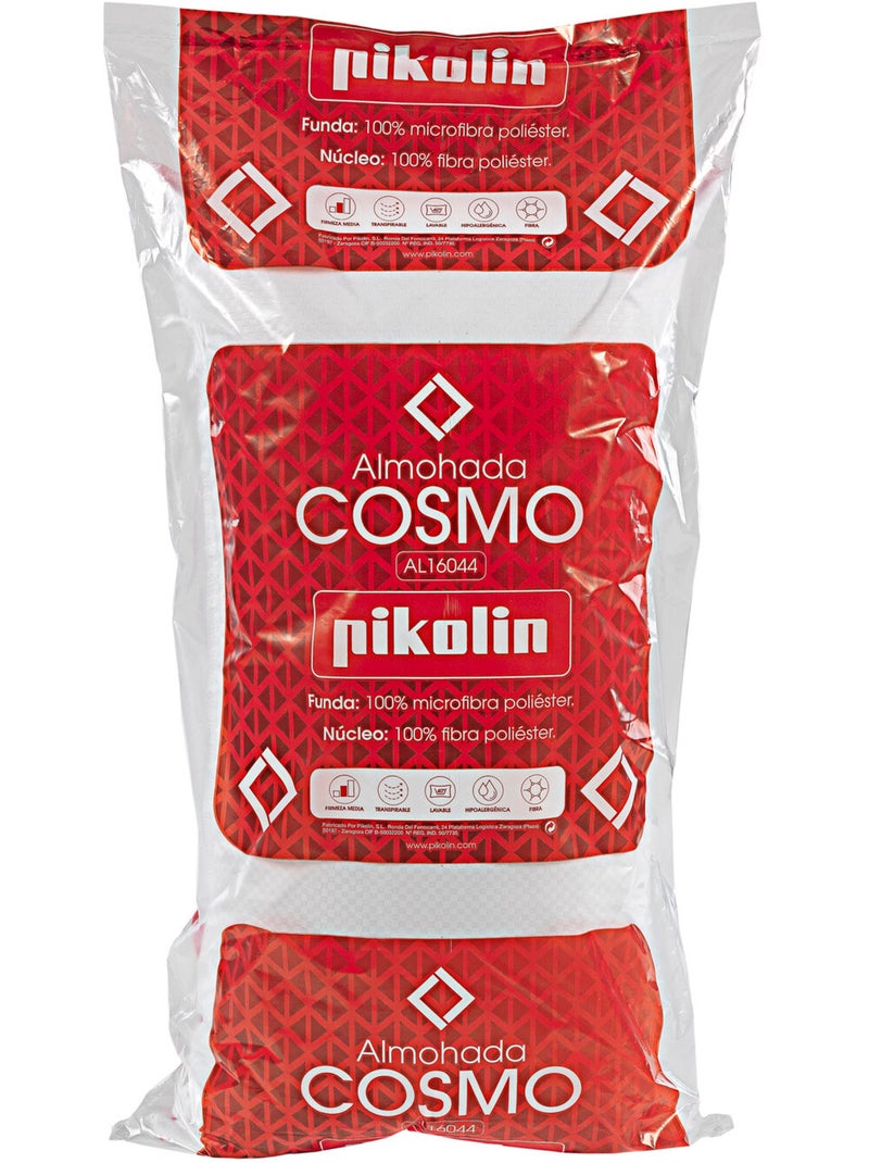 Almohada Fibra Cosmo Firmeza media Hipoalergénica Blanco - Kiabi