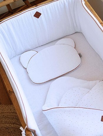 Almohada para bebé plana y reversible de algodón - SEVIRA KIDS