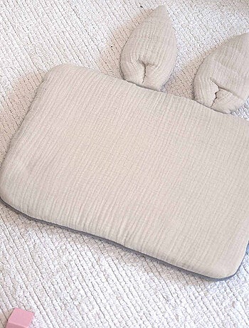 Almohada para bebé plana y reversible de algodón - SEVIRA KIDS