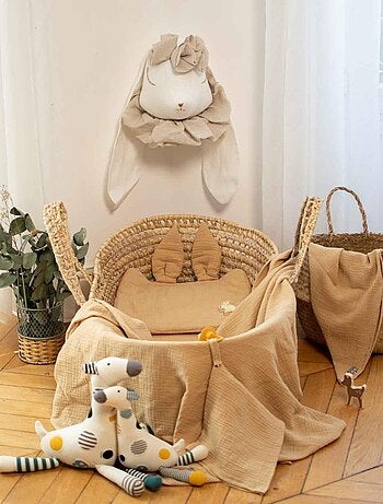 Almohada para bebé plana y reversible de algodón - SEVIRA KIDS