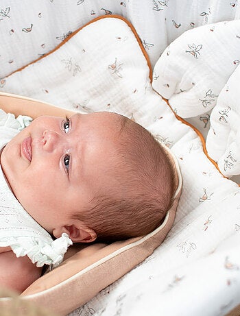 Almohada para bebé plana y reversible de algodón - SEVIRA KIDS