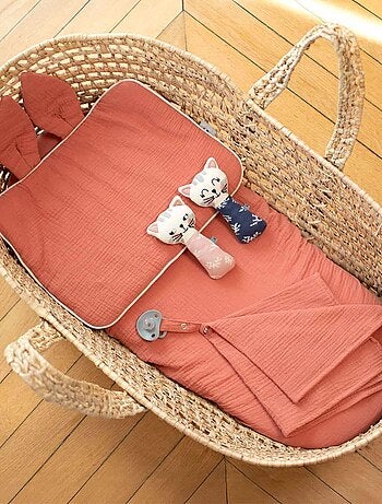 Almohada para bebé plana y reversible de algodón - SEVIRA KIDS