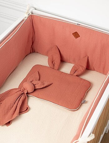 Almohada para bebé plana y reversible de algodón - SEVIRA KIDS