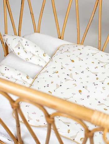 Almohada para bebé plana y reversible de algodón | SEVIRA KIDS