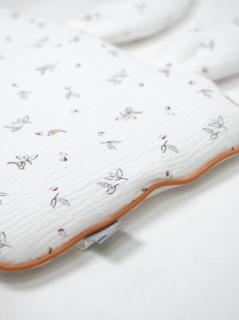 Almohada para bebé plana y reversible de algodón | SEVIRA KIDS Blanco - Kiabi