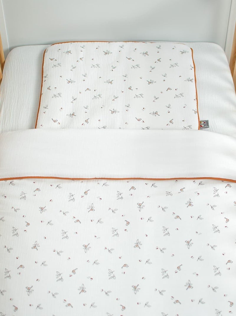 Almohada para bebé plana y reversible de algodón | SEVIRA KIDS Blanco - Kiabi