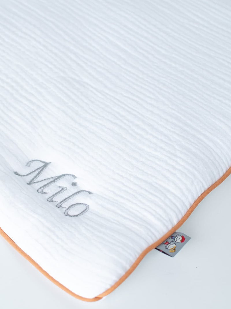 Almohada para bebé plana y reversible de algodón | SEVIRA KIDS Blanco - Kiabi