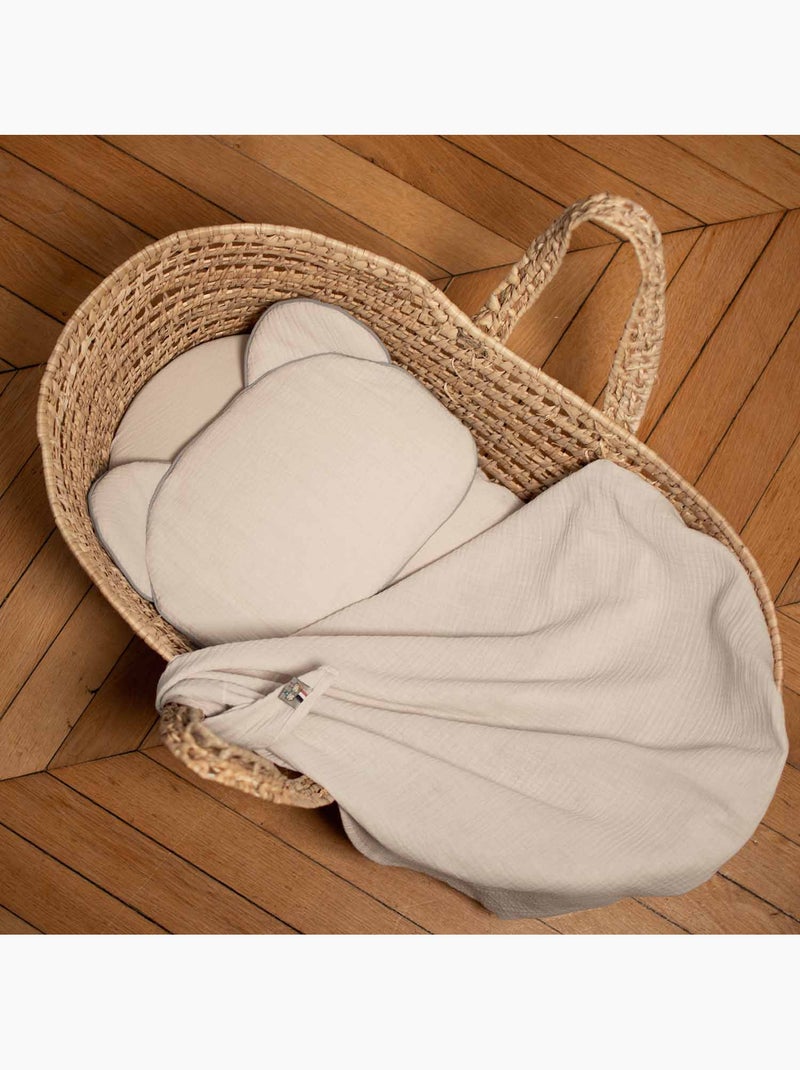 Almohada para bebé plana y reversible de algodón | SEVIRA KIDS Crudo - Kiabi