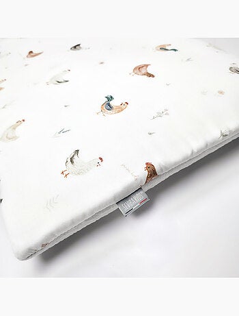 Almohada para bebé plana y reversible de algodón | SEVIRA KIDS