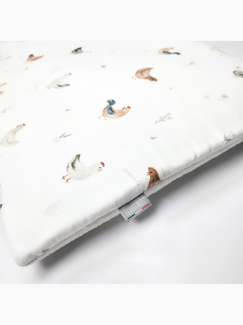 Almohada para bebé plana y reversible de algodón | SEVIRA KIDS Crudo - Kiabi