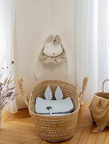 Almohada para bebé plana y reversible de algodón | SEVIRA KIDS