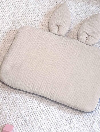 Almohada para bebé plana y reversible de algodón | SEVIRA KIDS