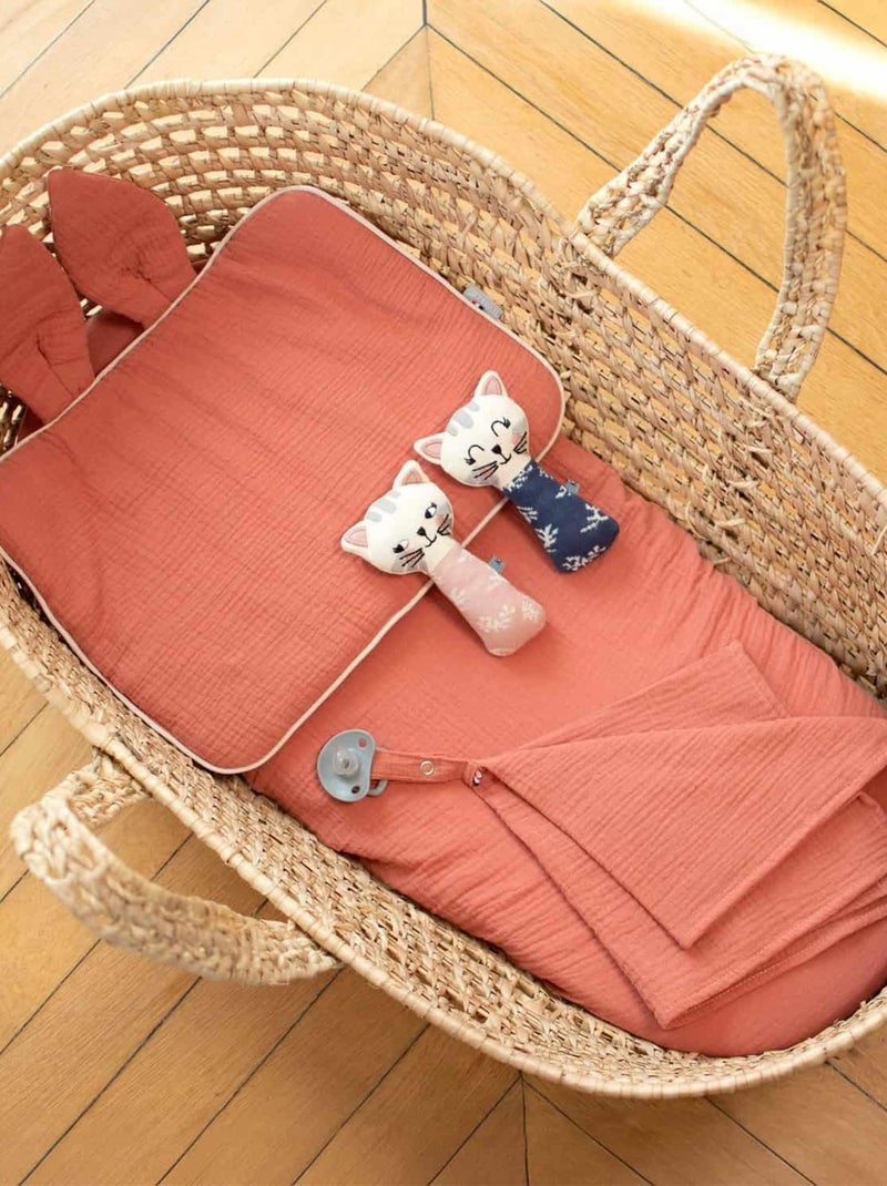 Almohada para bebé plana y reversible de algodón | SEVIRA KIDS Marrón - Kiabi