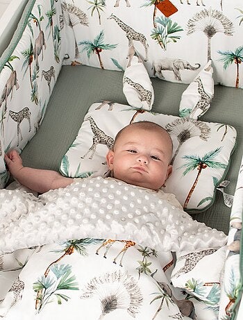 Almohada para bebé plana y reversible de algodón | SEVIRA KIDS